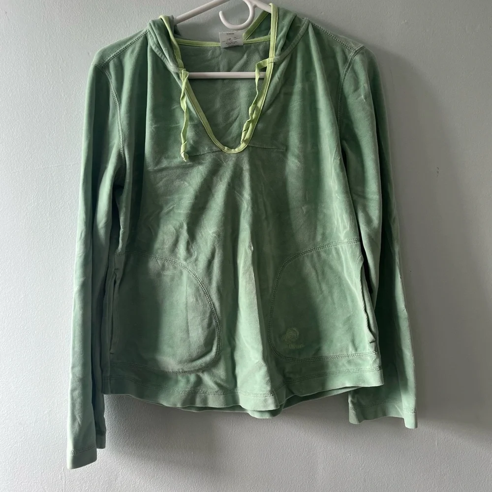 PATAGONIA vintage Velour green pullover women's size large - Picture 7 of 12